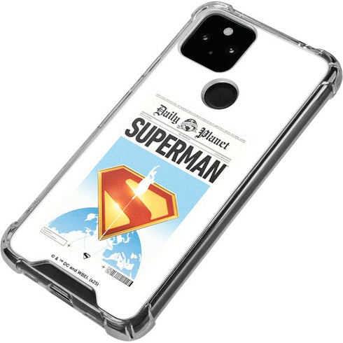 Superman 2025 Daily Planet Superman Cover Google Pixel 5a 5G Clear Case